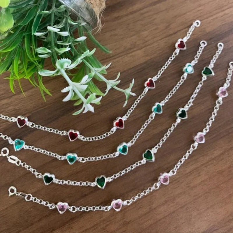 Pulseira Zircônia Coração