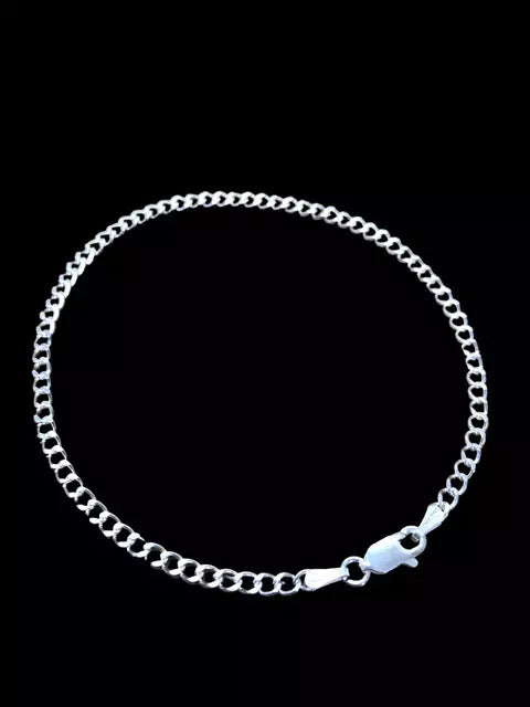 Pulseira Grumet Masculina 2mm - Prata 925