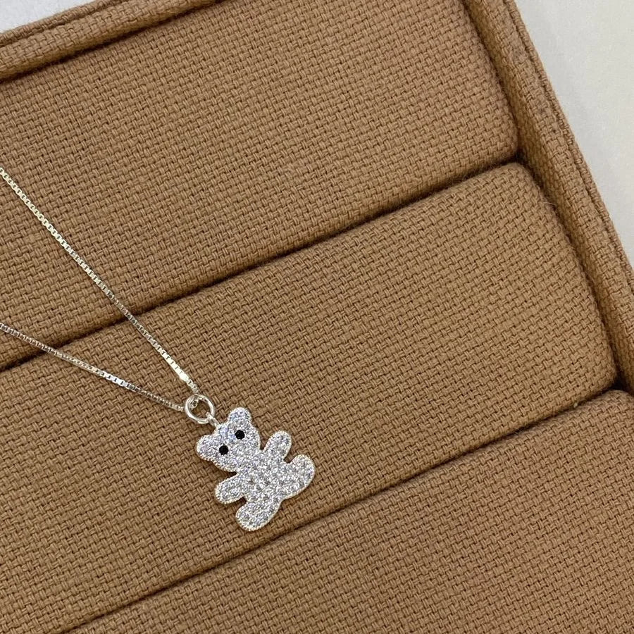 Colar Ursinho Cravejado