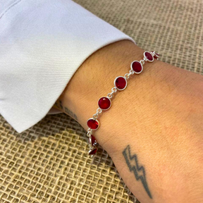 Pulseira Lumiere Zircônias - Prata 925 Legítima