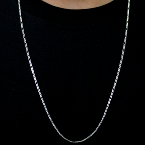 Corrente 3x1 Masculina 2mm - Prata 925