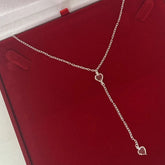 Colar Gravatinha Zircônia Coração