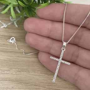 Colar Cruz Zircônias Colors ou Zirconias Brancas