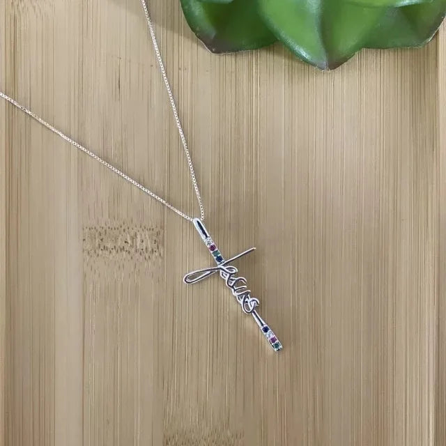 Colar Jesus Zircônias