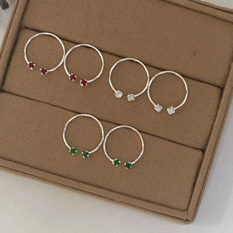 Brinco Círculo com Zircônia