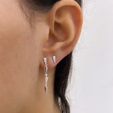 Brinco Duplo Triângulos Love