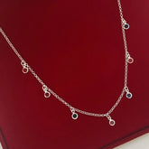 Choker Zircônia Pendurada Colors