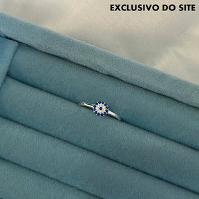 Anel Olho Grego Cravejado