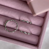 Anel Envelhecido Trabalhado Zircônia