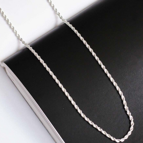 Corrente Cordão Baiano Masculino / 3mm - Prata 925