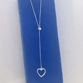 Colar Gravatinha Bolinha e Coração