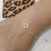 Pulseira Coração Cravejado